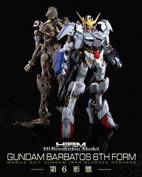 Gundam 1/100 HIRM Hi-Resolution Gundam Barbatos 6th Form Gundam Iron-Blooded Orphans Model Kit PVC Figure Folk Tale