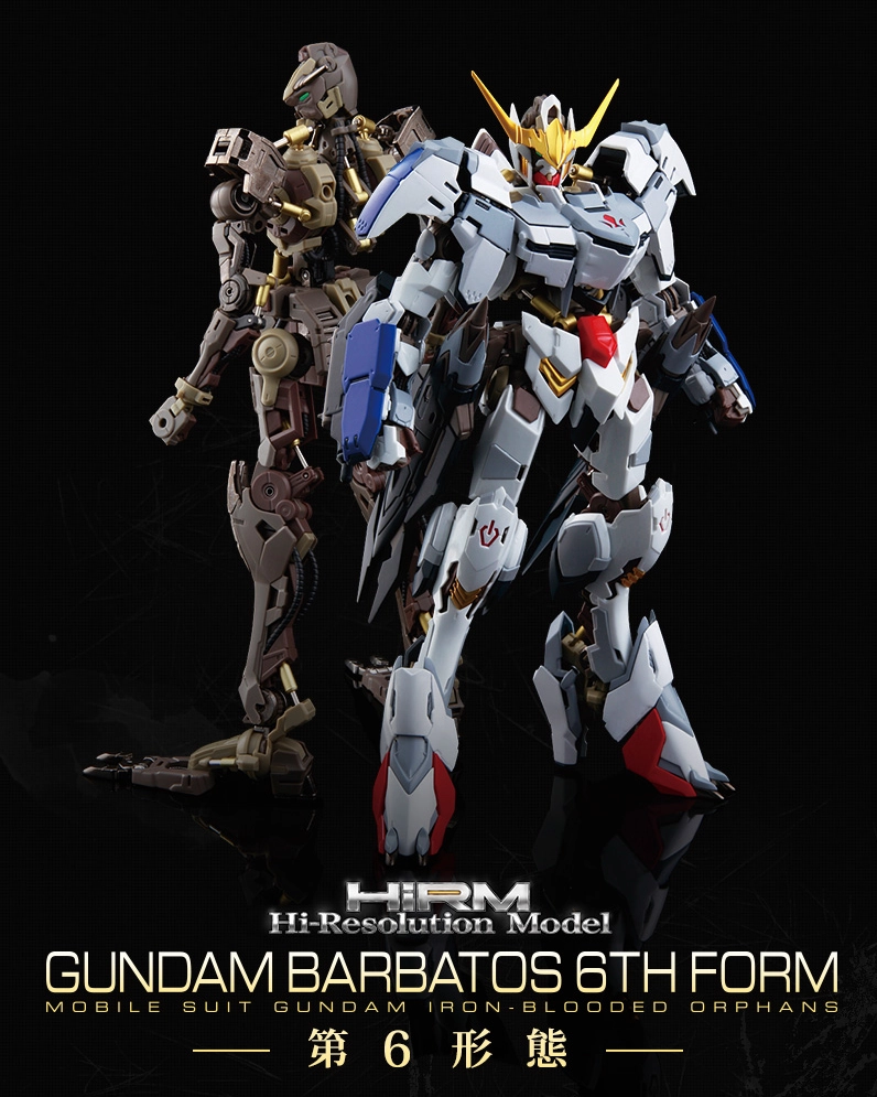 Gundam 1/100 HIRM Hi-Resolution Gundam Barbatos 6th Form Gundam Iron-Blooded Orphans Model Kit PVC Figure Folk Tale