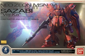Gundam 1/100 MG MSN-04 Sazabi Ver. Ka Special Coating Ver. Gundam Base Exclusive Model Kit Exclusive Outfit