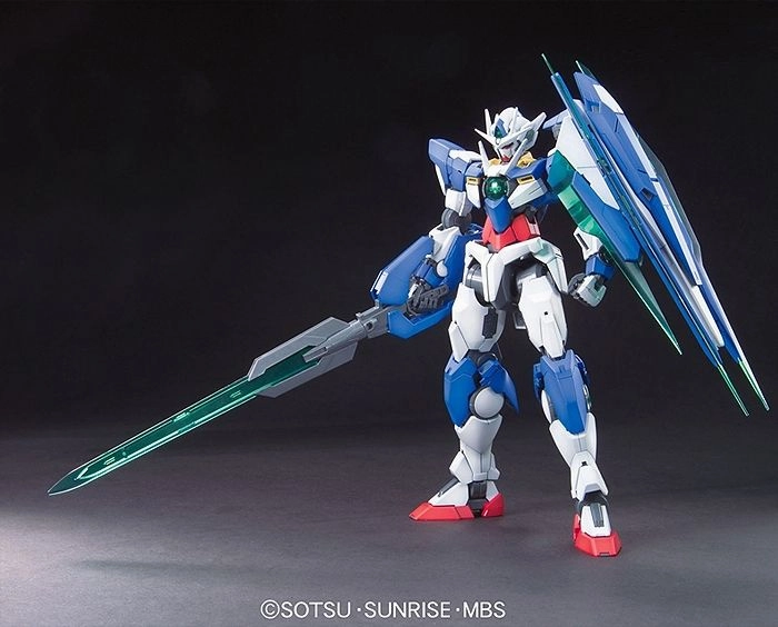 Glow In Dark Superhero Hero Gundam 1/100 MG OO GNT-0000 00 Qan[t] Quanta Celestial Being Model Kit