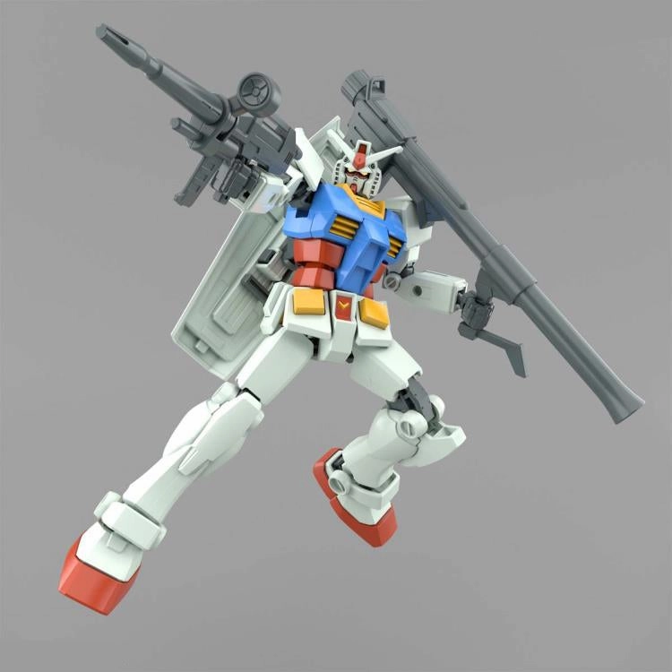 Gundam 1/144 Entry Grade RX-78-2 Gundam (Full Weapon Set) Model Kit Universal Appeal Miniature Figure