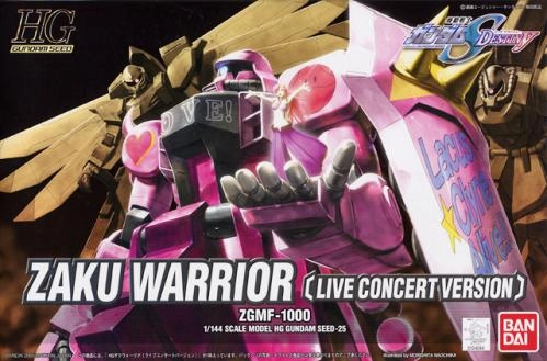 Premium Statue Biology Model Gundam 1/144 HG Seed #25 Zaku Warrior Live Concert Version ZGMF-1000 Destiny Model Kit