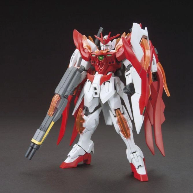 Gundam 1/144 HGBF #033 XXXG-00W0CV Wing Gundam Zero Honoo Model Kit Robot Toy Cute Collectible