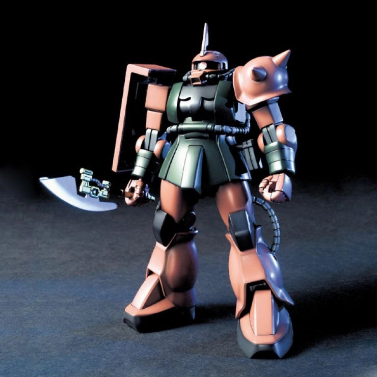 Gundam 1/144 HGUC #034 Gundam 0079 MS-06FS Zaku II FS (Garma Zabi Custom) Model Kit Airplane Replica Cute Animal