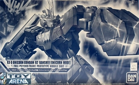 Game Merch Gundam 1/144 HGUC RX-0 Unicorn Gundam 02 Banshee Unicorn Mode Dark Clear Version Model Kit Exclusive