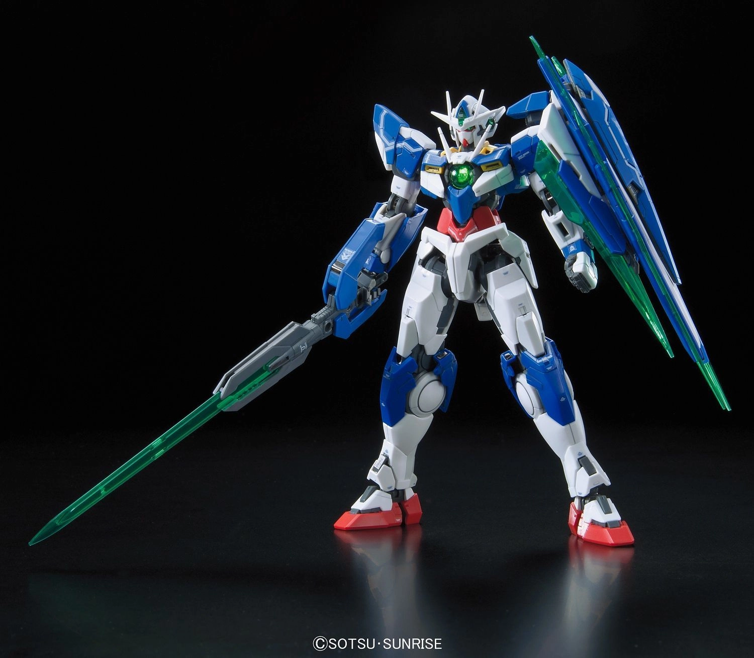 Superhero Statue Gundam 1/144 RG #21 Gundam 00 GNT-0000 00 Quanta (QanT) Model Kit