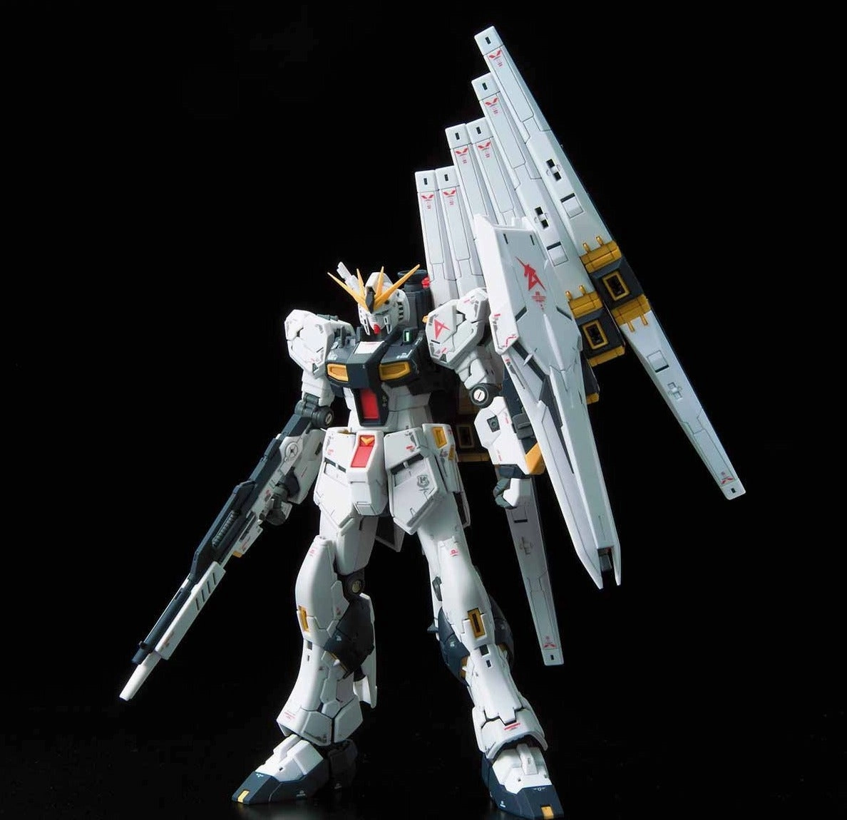 Gundam 1/144 RG #32 Char's Counterattack RX-93 v Nu Gundam Model Kit Showcase Piece Celebrity Likeness