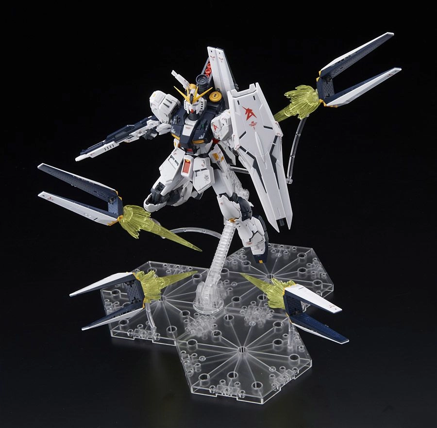 Gundam 1/144 RG Char's Counterattack RX-93 ?? Nu Gundam & Fin Funnel Effect Set Model Kit Exclusive Themed Background