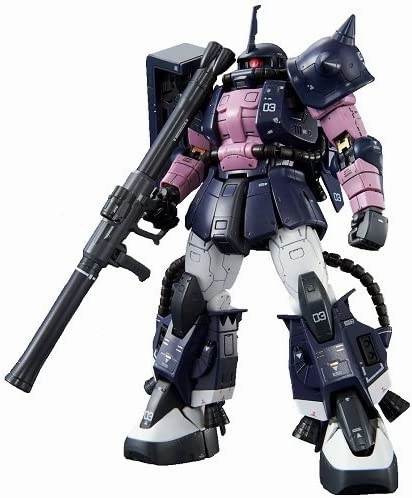 Corporate Gift PVC Model Gundam 1/144 RG MS-06R-1A Black Tri-Stars Zaku II 00 Model Kit Bandai Exclusive