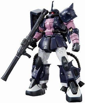 Corporate Gift PVC Model Gundam 1/144 RG MS-06R-1A Black Tri-Stars Zaku II 00 Model Kit Bandai Exclusive
