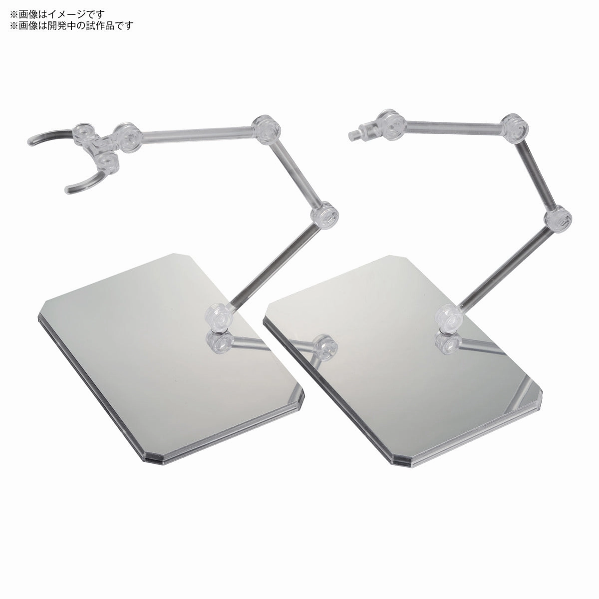 Kids Room Gundam Action Base 6 Clear Mirror Stickers Set Stand Model Kit