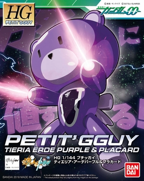 Disney Classic Craft Project Gundam HGPG 00 Petit'Gguy Tieria Erde Purple Bear Guy Model Kit