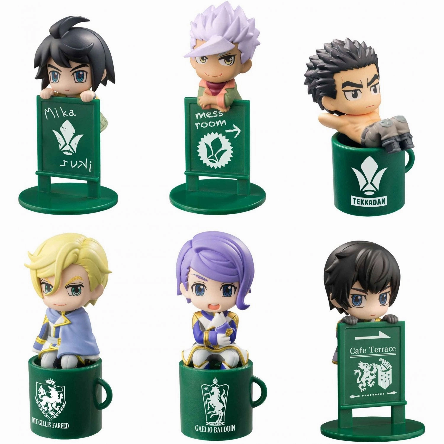 Antique Reproduction Gundam Megahouse Ochatomo Series Iron Blooded Orphans Box of 8