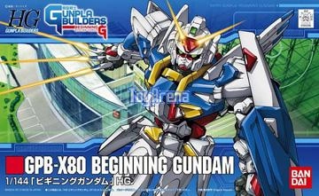 Gunpla 1/144 HG Builders #001 GPB-X80 Beginning Gundam Model Kit Critically Acclaimed