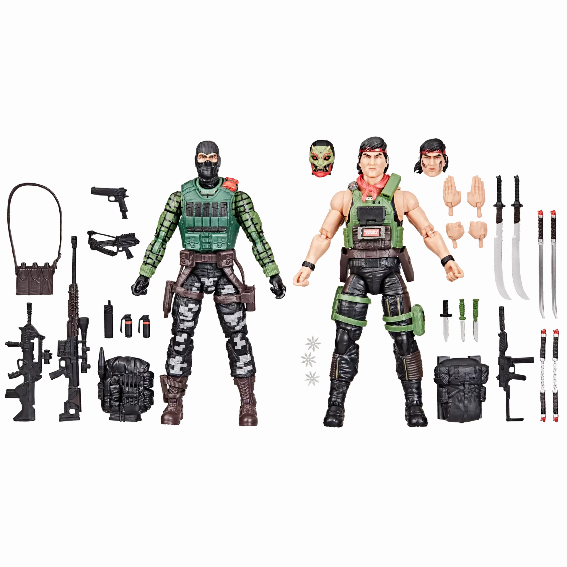 Hasbro G.I. Joe Classified Series #164 Night Force Beach Head and Quick Kick 2 Pack Action Figure Archival Quality