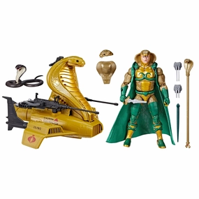 Hasbro G.I. Joe Classified Series #57 Serpentor and Air Chariot Vehicle and Action Figure Pilot Model