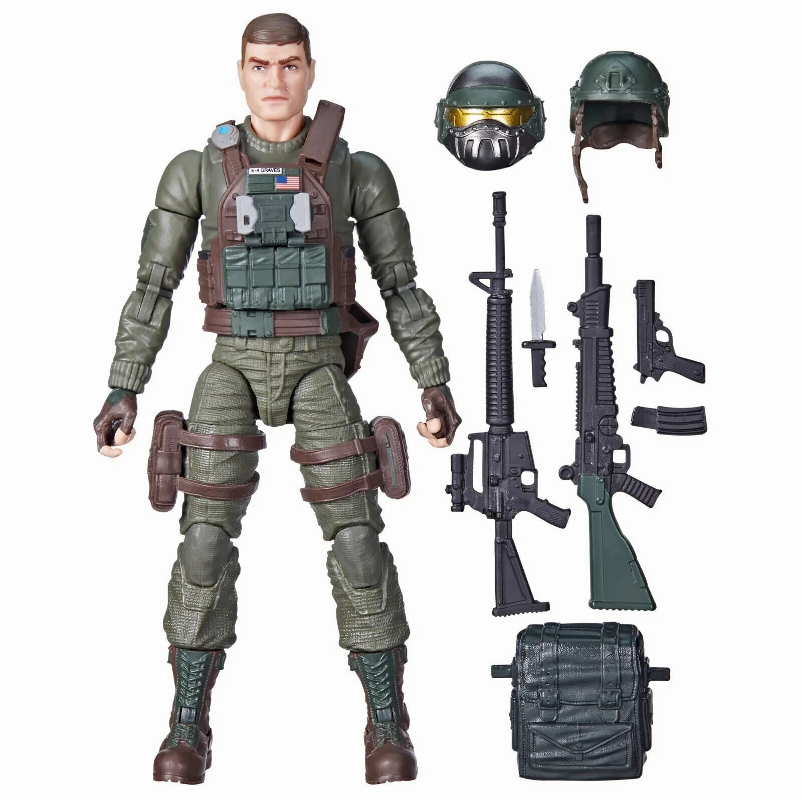 Hasbro G.I. Joe Classified Series #87 Robert Grunt Graves Action Figure Staff Pick Anime Figure