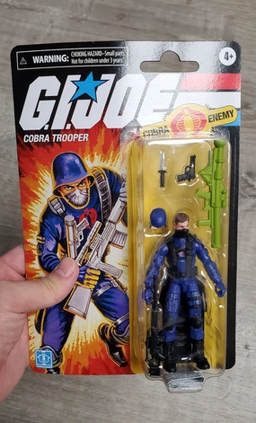Hasbro Retro G.I. Joe Cobra Trooper Walmart Exclusive Action Figure TV Series Cartoon Character
