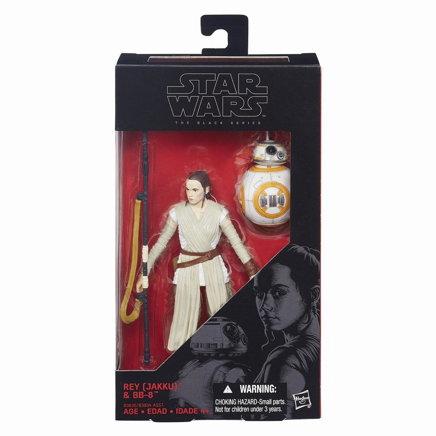 Hasbro Star Wars Black Series Force Awakens #02 Rey Jakku and BB-8 6 Inch Action Figure Memory Keepsake Artistic expression