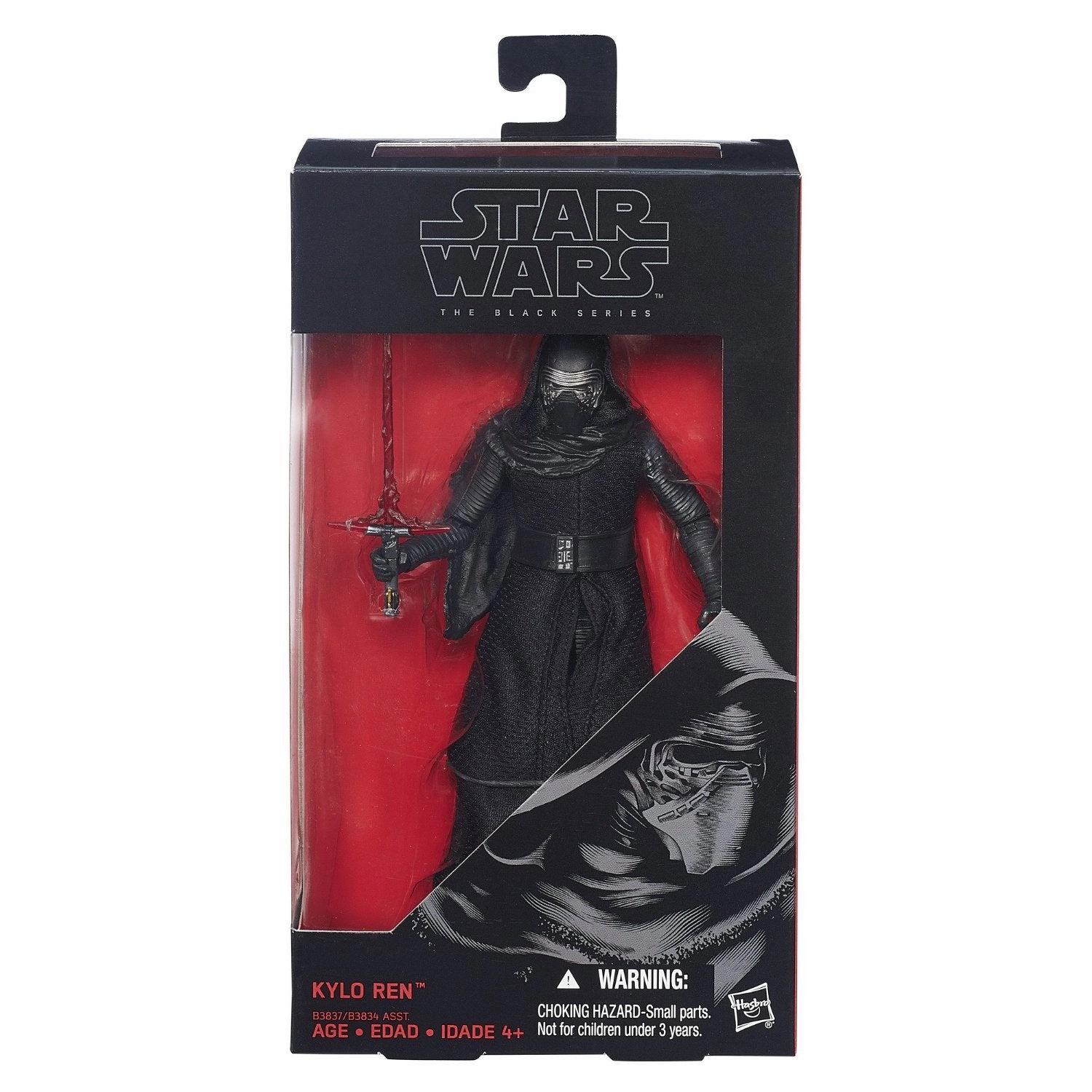 Hasbro Star Wars Black Series Force Awakens #03 Kylo Ren 6 Inch Action Figure Streaming Decor