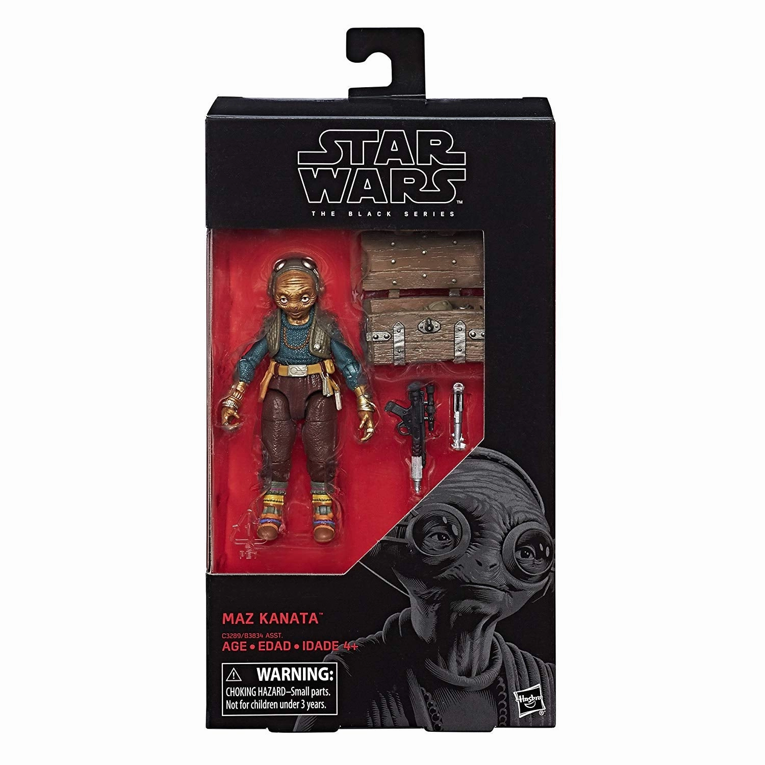 Game Room Gaming Model Hasbro Star Wars Black Series Force Awakens #49 Maz Kanata 6 Inch Action Figure