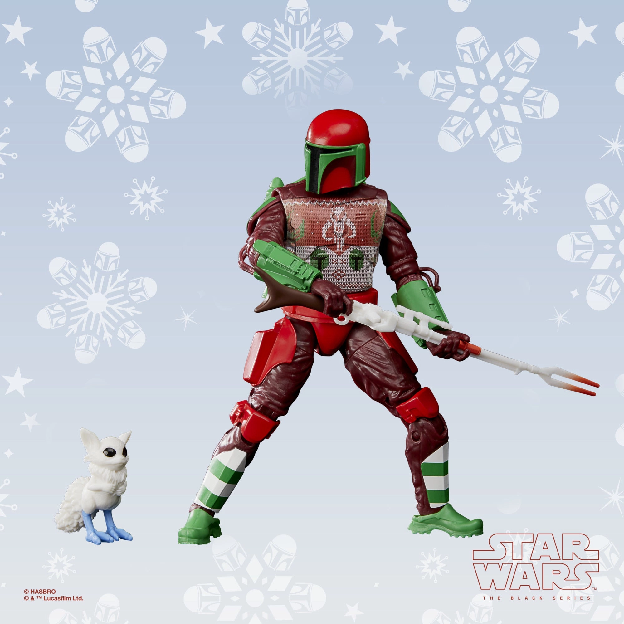 Hasbro Star Wars Black Series Mandalorian Warrior (Holiday Edition) 6 Inch Action Figure Market Trend Influencer Pick