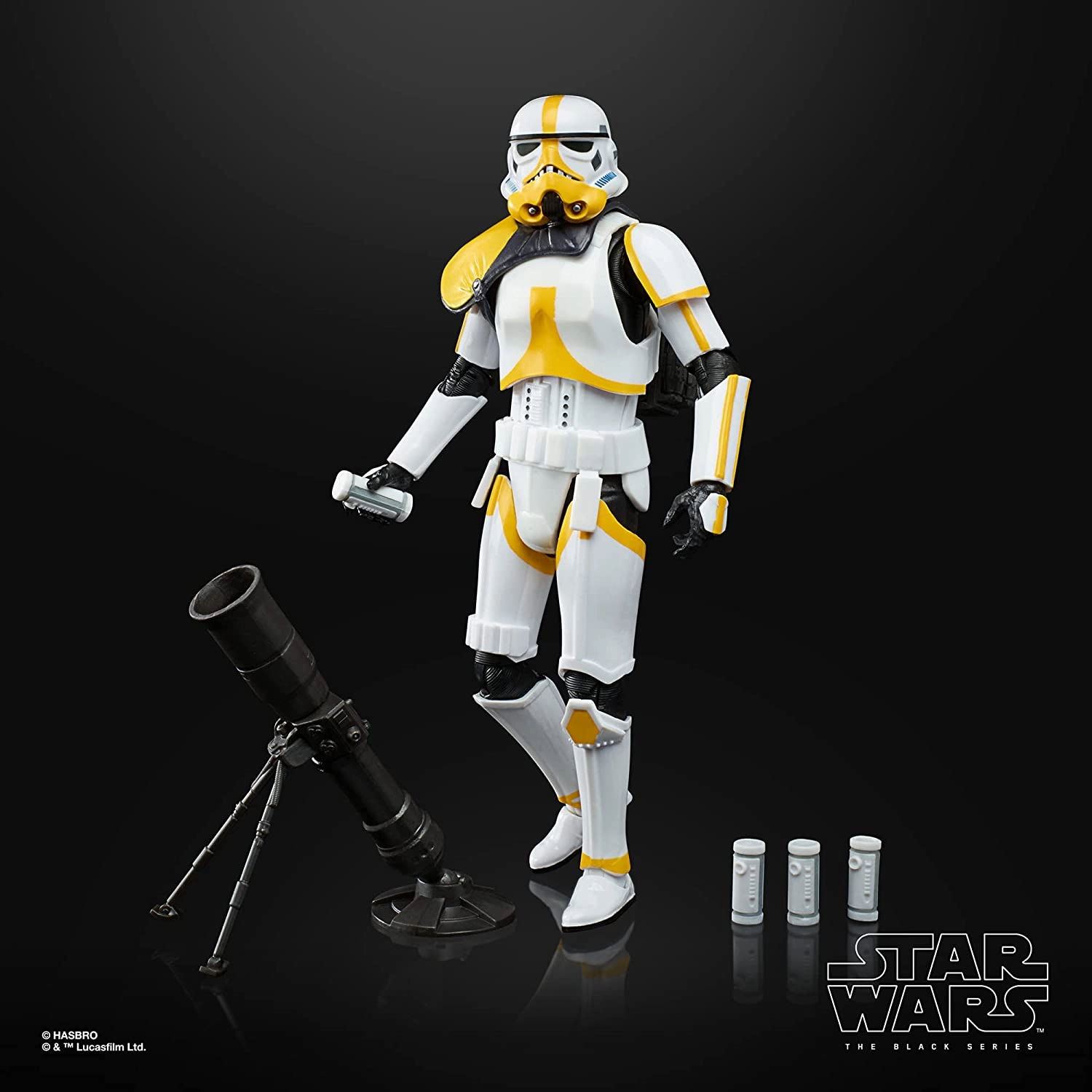 Storytelling Prop Detailed Statue Hasbro Star Wars Black Series The Mandalorian #13 Artillery Stormtrooper Amazon Exclusive 6 Inch Action Figure