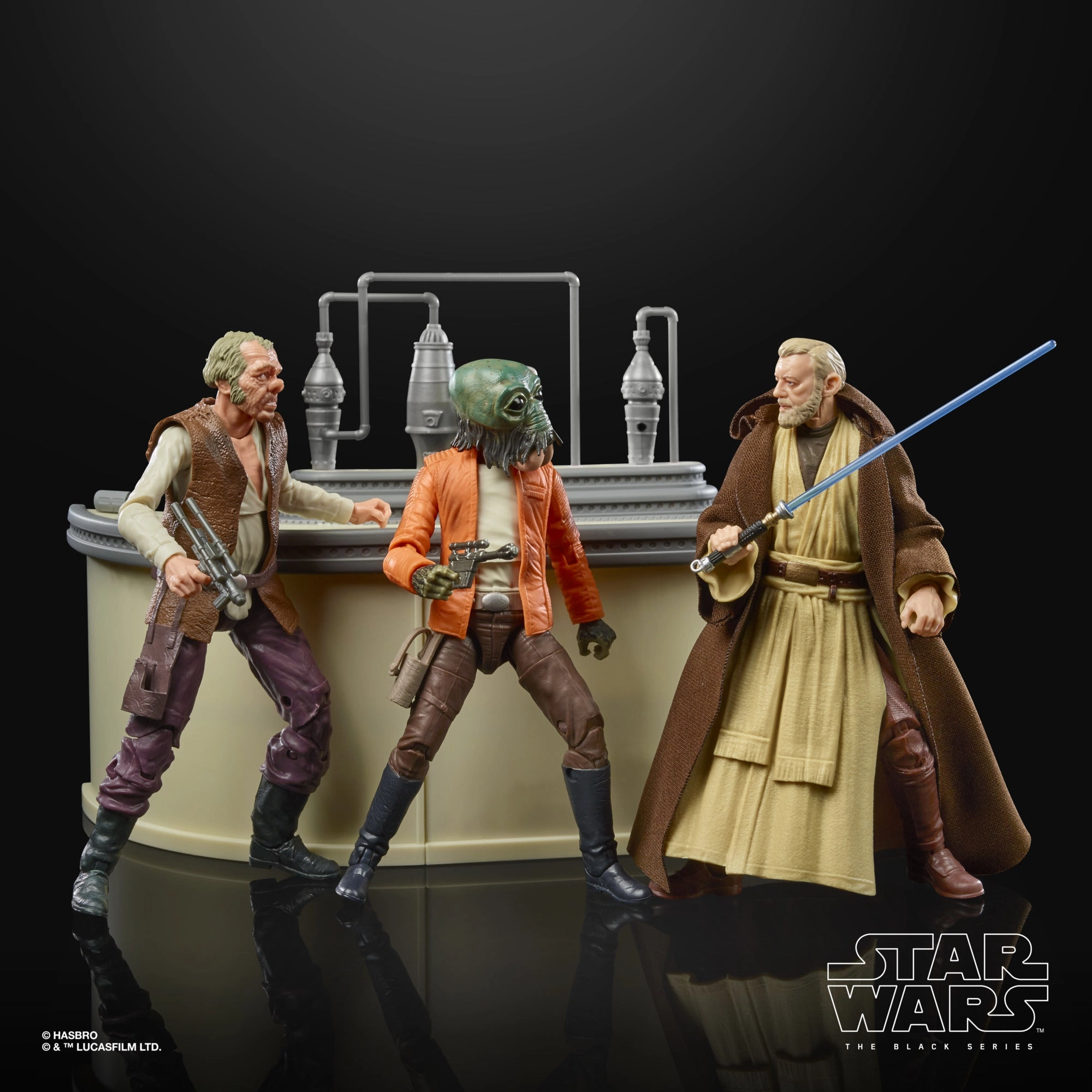 Hasbro Star Wars Black Series The Power of the Force Cantina Showdown Playset SDCC 2022 6 Inch Action Figure Audience Favorite