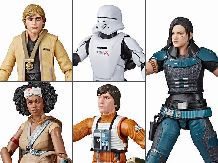 Flying Pose Hasbro Star Wars Black Series Wave 34 6 Inch Action Figure Set of 5