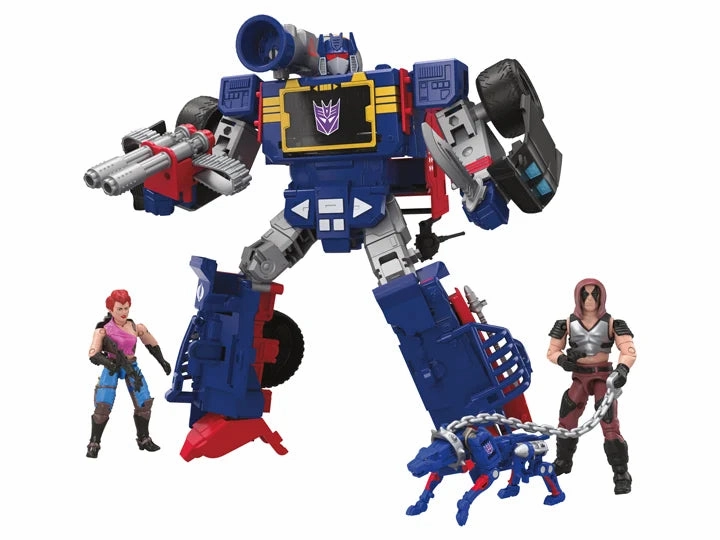 Hasbro Transformers x G.I. Joe Decepticon Soundwave Dreadnok Thunder Machine Action Figure Ancient Sculpture Role Playing