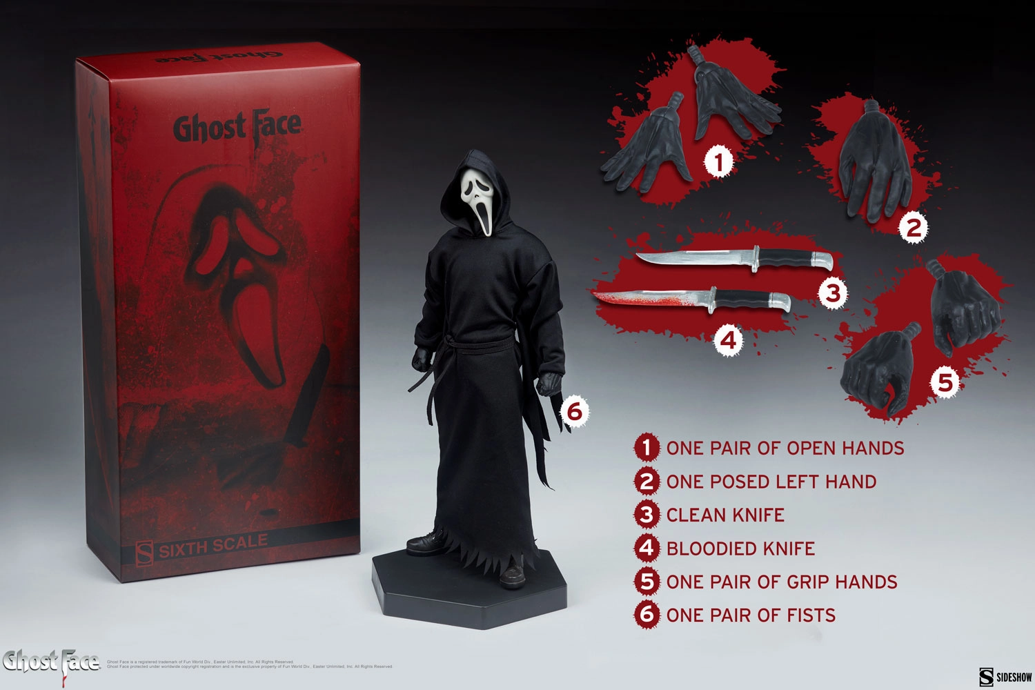 Shareable Content Sideshow Collectibles 1/6 Ghost Face Sixth Scale Figure