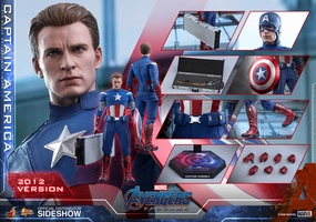 Hot Toys 1/6 Avengers: Endgame Captain America 2012 Ver. Sixth Scale Figure MMS563 Kawaii Design