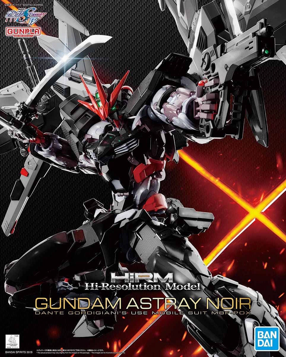 Poseable Collectible Gundam 1/100 HIRM Hi-Resolution Gundam Astray Noir Seed Destiny Astray