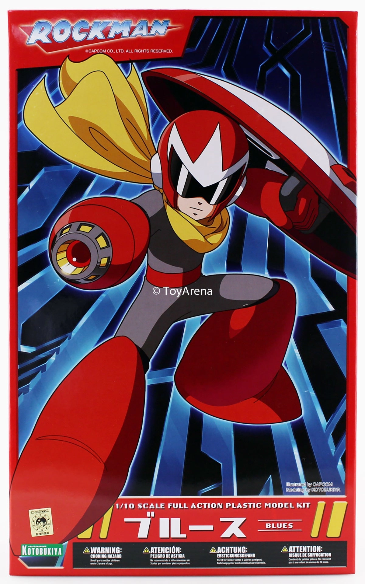 Kotobukiya 1/10 Megaman Rockman Proto Man Blues Scale Model Kit KP472R Educational Toy