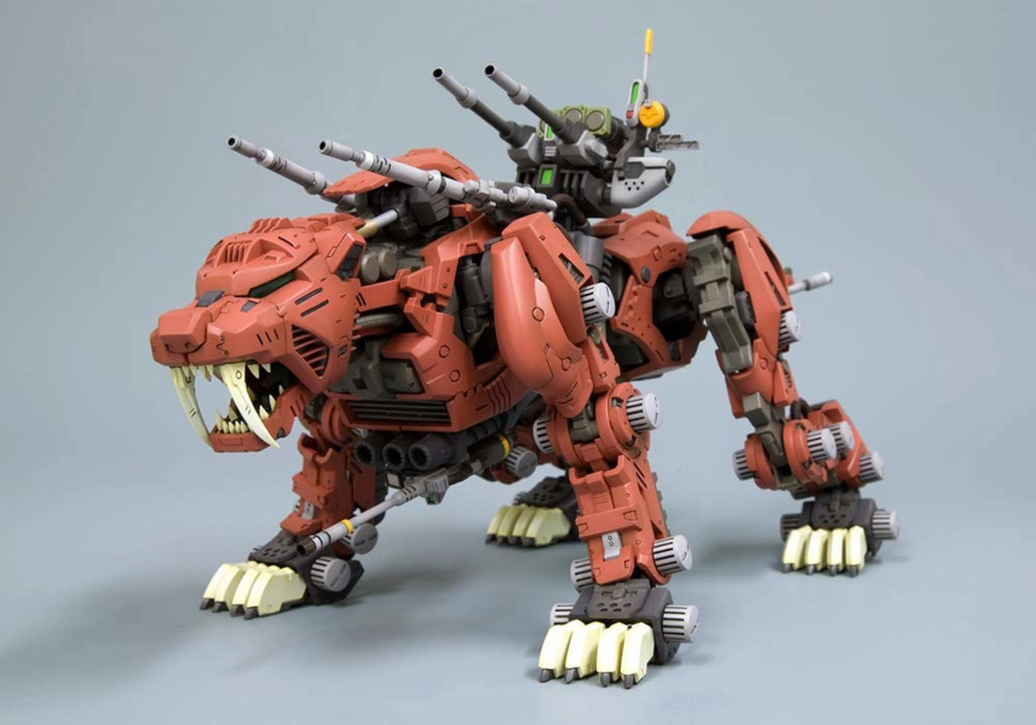 Small Sculpture Kotobukiya 1/72 Zoids HMM #006 EZ-016 Saber Tiger Marking Plus Ver. Scale Model Kit