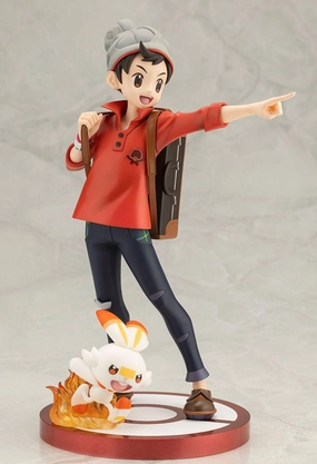 Disney Character PVC Item Kotobukiya 1/8 ArtFXJ Pokemon Victor with Scorbunny Scale Figure Statue PV315