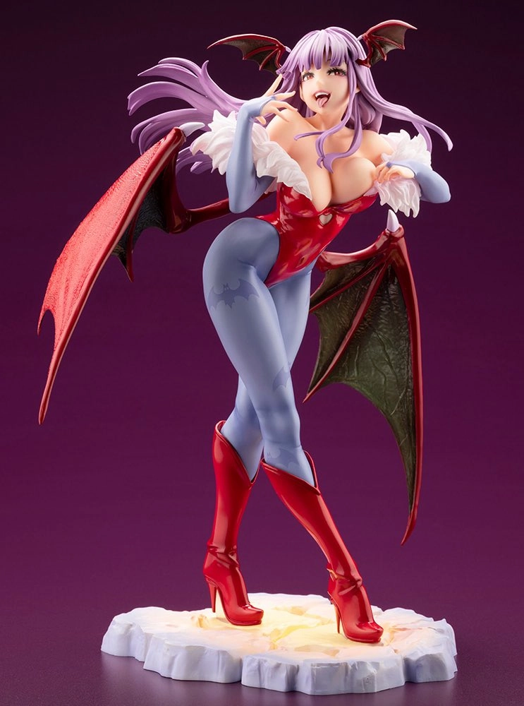 Stone Statue Secondary Market Kotobukiya Bishoujo Darkstalkers Morrigan (Lilith Color) Limited Edition Figure Statue Exclusive