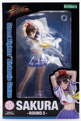 Kotobukiya Bishoujo Street Fighter Sakura (Round 2) Statue Figure Collectible Hobby Holiday Ornament