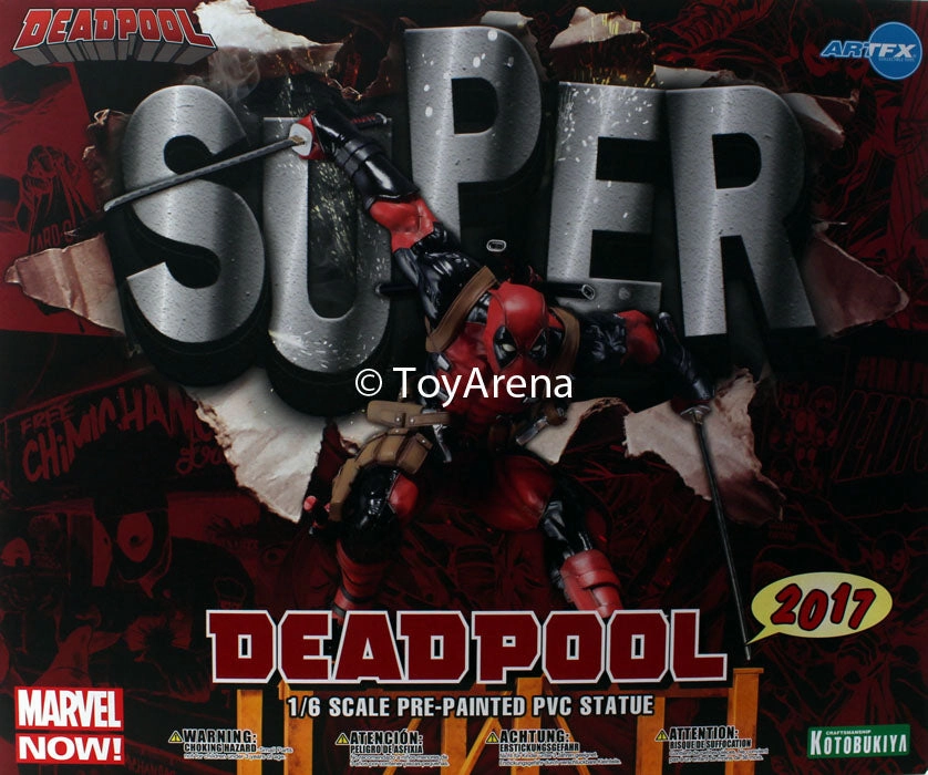Kotobukiya Marvel Now! Super Deadpool 1/6 Scale ArtFX  Statue Casual Fan Detailed Sculpture