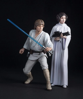 Kotobukiya Star Wars Luke Skywalker & Leia 2 Pack Artfx  Statue Urban Vinyl Art Creation
