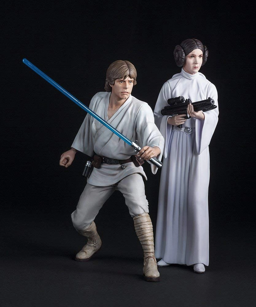 Kotobukiya Star Wars Luke Skywalker & Leia 2 Pack Artfx  Statue Urban Vinyl Art Creation