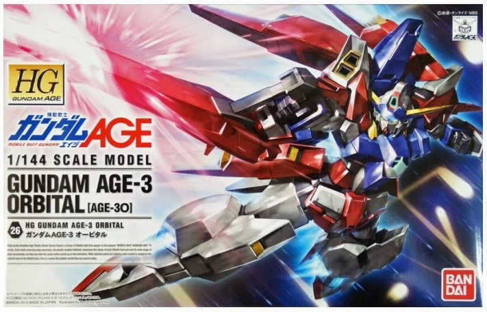 Poseable Collectible Gundam 1/144 HG AGE #26 Gundam AGE-3 Orbital High Grade Model Kit