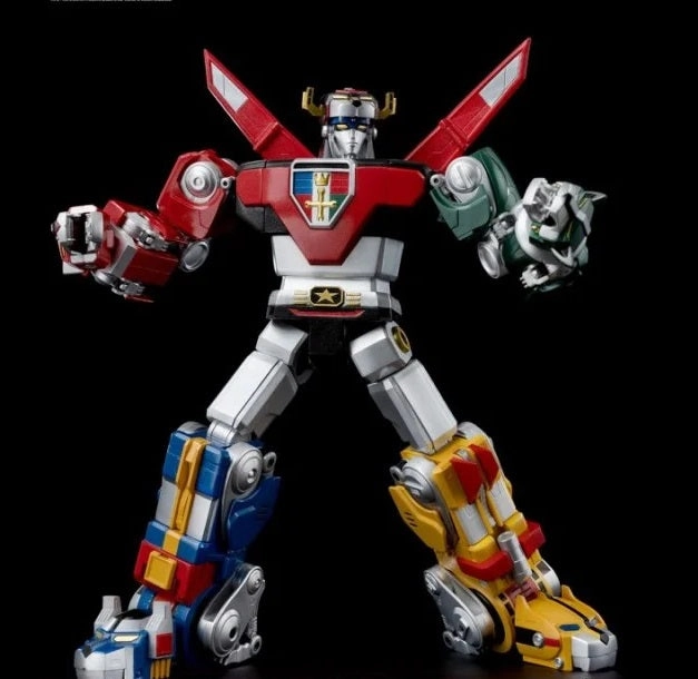 ThreeZero Voltron: Defender of the Universe ROBO-DOU Voltron (Metallic Edition) SDCC 2023 Exclusive Action Figure Desktop Decor Fantasy Model