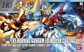 Gundam 1/144 HGBF Burning Gundam Sekai Kamiki Full Color Coating Ver. Build Fighters Try Exclusive Model Kit Narrative Display