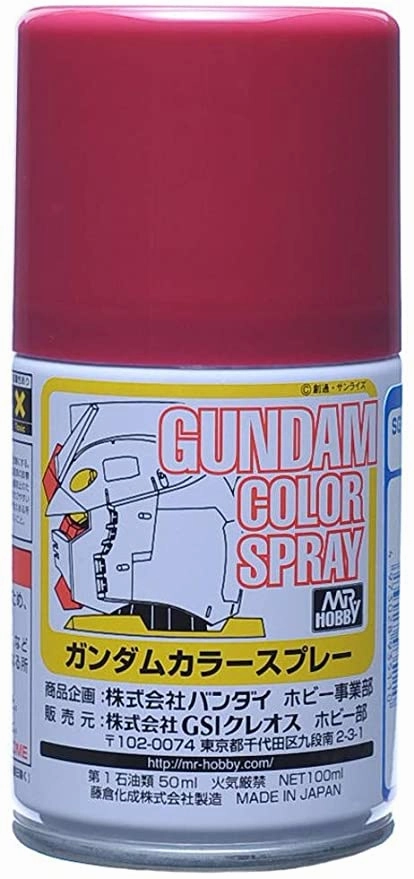 Mr. Hobby Mr. Color Gundam Color Spray SG-11 MS Char Red 100ml Spray Can Modular Design