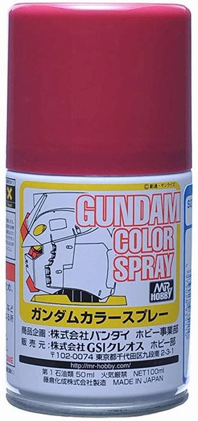 Mr. Hobby Mr. Color Gundam Color Spray SG-11 MS Char Red 100ml Spray Can Modular Design