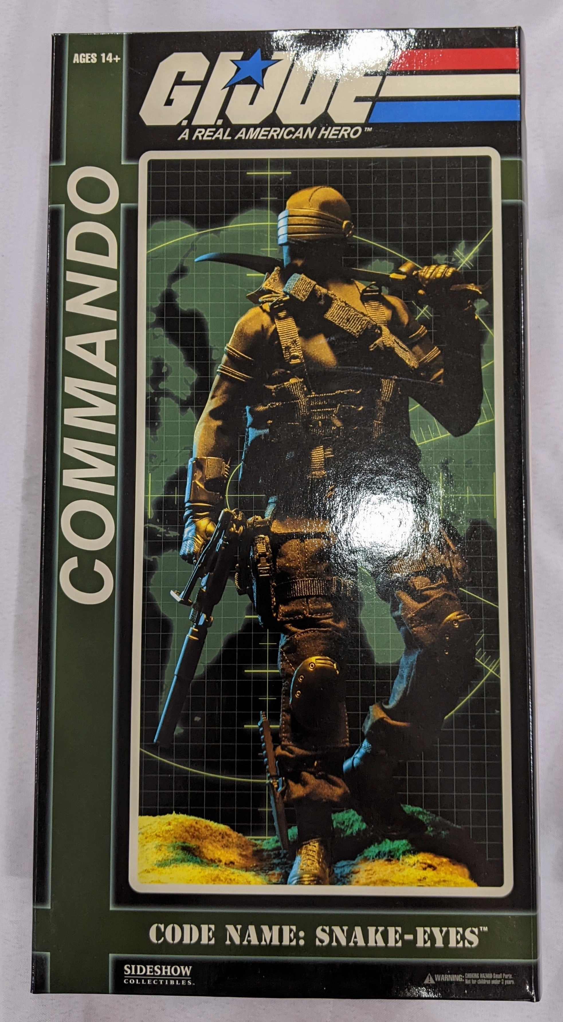 Sideshow Collectible 1/6 G.I. Joe Commando Snake Eyes Sixth Scale Figure - A *Open Box* Anime Character