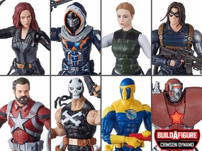 Folk Art Marvel Legends Black Widow Wave 1 Set of 7 BAF Crimson Dynamo