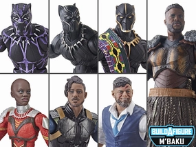 Fan Favorite Vintage Statue Marvel Legends Black Panther Wave 2 set of 6 M'Baku BAF Action Figures