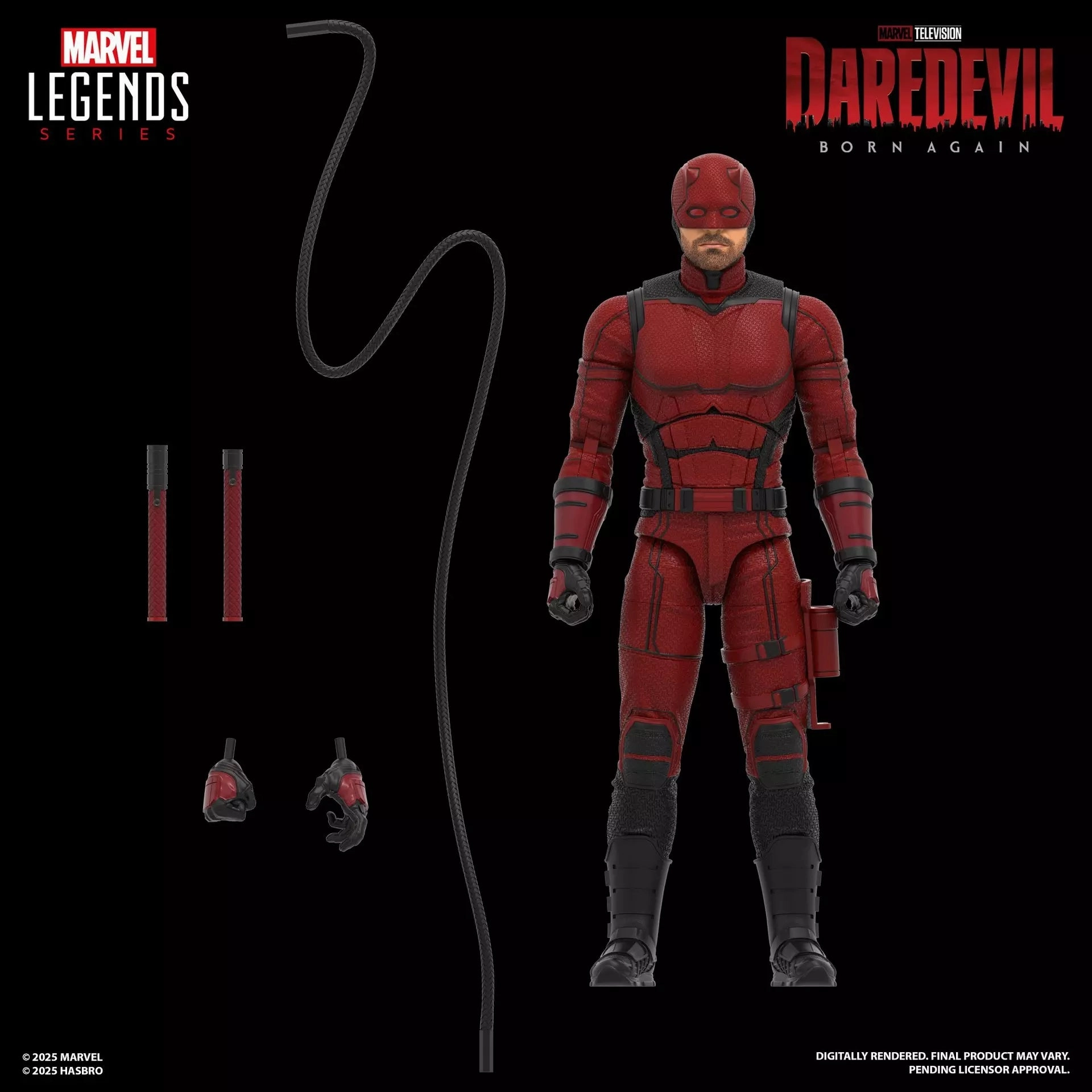 Marvel Legends Daredevil: Born Again Daredevil Action Figure Rococo Sculpture